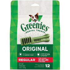 Greenies Dental treats for Dog Original Regular Flavor 12 Ounce s 