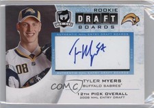 2009-10 Upper Deck The Cup Rookie Draft Boards /25 Tyler Myers #DB-TM Auto g0y