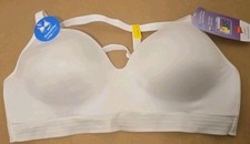   NWT Hanes Ultimate Bra M White Smooth-tec Wire-Free Cool ComfortWireless Medium