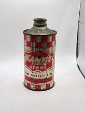 1940 KAMM'S J SPOUT CONE TOP BEER CAN