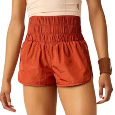 Free People Movement The Way Home Shorts Athletic Run Sporty Orange Size S