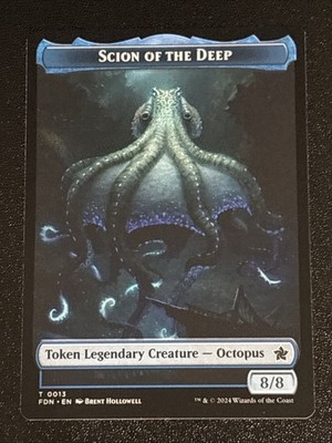 MTG Foundations Scion of the Deep/Koma's Coil Double-Sided Token 0013/0011 NM