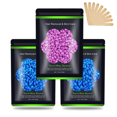 Cera Para Depilar Cara Axilas Cejas Cuerpo Entero Depiladora Depilatoria 3Pcs