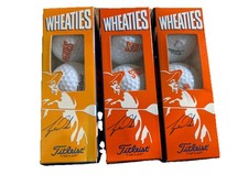 Tiger Woods Wheaties Titleist Golf Balls 3-Pack Promo Lot of 3 Boxes New w/ Box