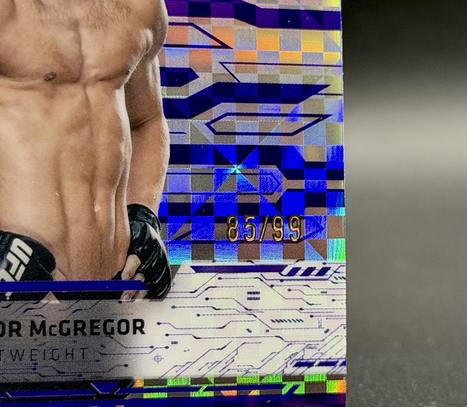 2025 Topps UFC Finest Conor McGregor #175 Purple X-Fractor   /99 SP view 2