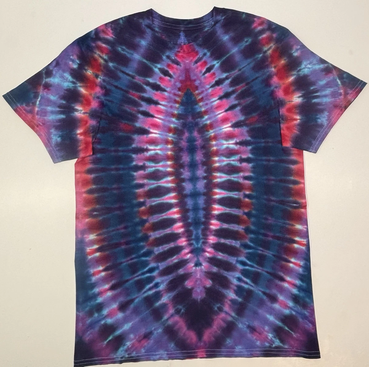 T-shirt Homme Gildan Heavy Cotton Tie-dye – Manches Courtes, Coupe Regular, Coloris Multicolore (Taille L)