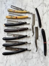 Antique Straight Razor Lot of 9 Assorted Brands Some Need Repaired