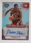 PHARREL PAYNE 25/26 BOWMANS BEST NCAA BEST OF AUTO AUTOGRAPH CARD BA-PP MARYLAND