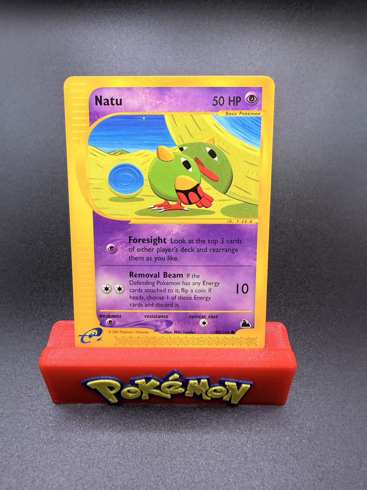 Natu 80/144 2003 Skyridge Pokemon Card Vintage WOTC Non Holo Common - NM