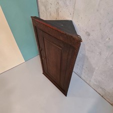 Antique Carved  Corner Cabinet ,Shelves, 36 INCHES X 20INCH COMPLETELY AS FOUND