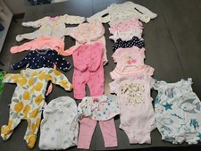 Lot Of Newborn Size Sleepers And Onsies, 19 Pieces