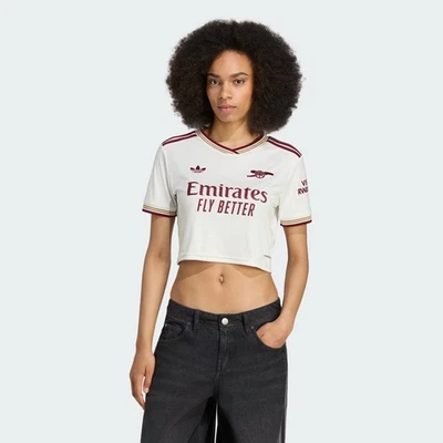 adidas Arsenal 25/26 TF Womens Crop Jersey Shirt JP4223