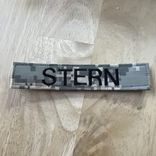 MILITARY PATCH Digital Camo HOOK AND LOOP ACU TAPE WITH NAME STERN
