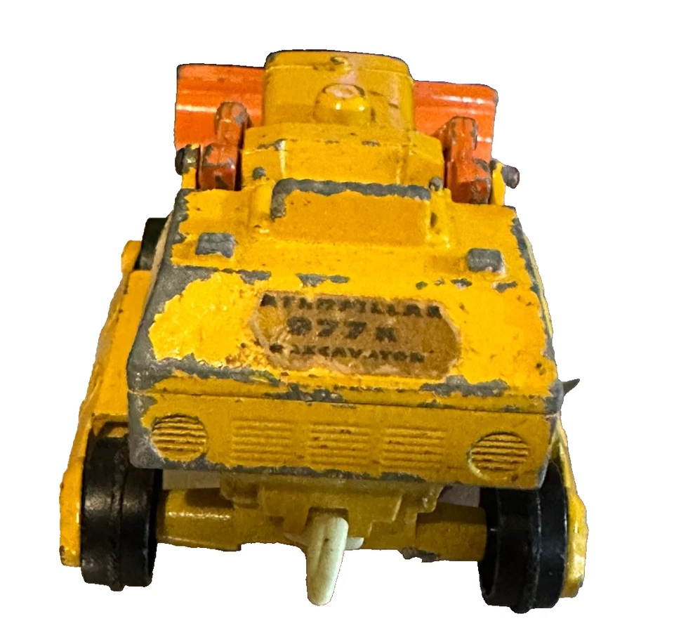 Matchbox King Size K-8 Caterpillar 977K Traxcavator 1970 Lesney Reino Unido juguete fundido a presión Foto 4 de 4