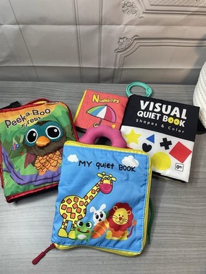 4pc Baby/Toddler Quiet Book Bundle (Missing Pieces)