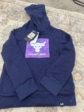 New Youth Under Armour Hooded Sweatshirt SZ Xsmall Youth