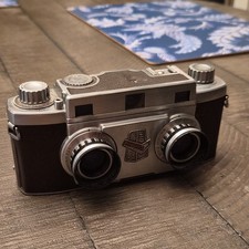 Revere Stereo 33 Brown Silver Vintage Stereo Camera Made in USA
