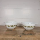 2-Vintage Pyrex 441 Spring Blossom Crazy Daisy Cinderella Mixing Bowl 1-1/2 PT