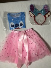 Girls Stitch Tutu Halloween, Dress Up Costume, Sz Small