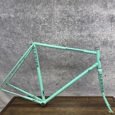 Telaio bici da viaggio vintage Schwinn 23 acciaio verde con strappi vero temperamento USA 700c