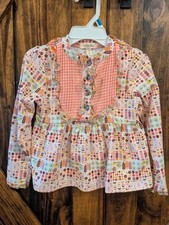 Matilda Jane Sz 2 Friends Forever CORNELIA LIBBY TOP SHIRT Floral Tree EUC