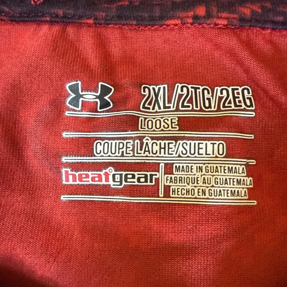 Camiseta gráfica Under Armor de la Universidad de Maryland para hombre 2XL. Rojo con negro Foto 3 de 4