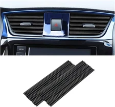 Car Air Conditioner Decoration Strip, Universal Waterproof Bendable PVC Black 