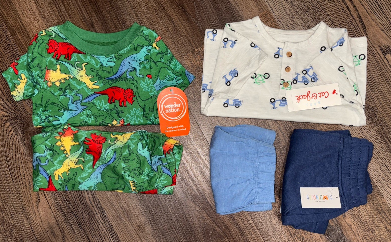 Cat & Jack Garanimals Wonder Nation 18M 5pc Summer Outfit and Pajamas NWT