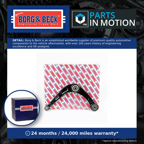 Wishbone / Suspension Arm fits PEUGEOT 206 1.1 Front Lower, Left 98 to 07 B&B