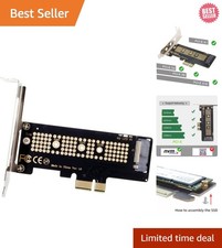 SER PCIe 3.0 x1 to M.2 NVMe Low Profile SSD Adapter for Enhanced Performance