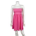 OP Ocean Pacific Women's Y2K Pink Terry Cloth Tube Top Swim Cover Dress M