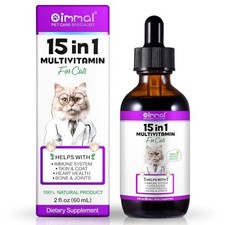 15-in-1 Multivitamin Drops for Cats - Immune Coat Health
