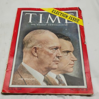 Time Magazine November 12, 1956 Election Issue Eisenhower & Nixon-Full magazine