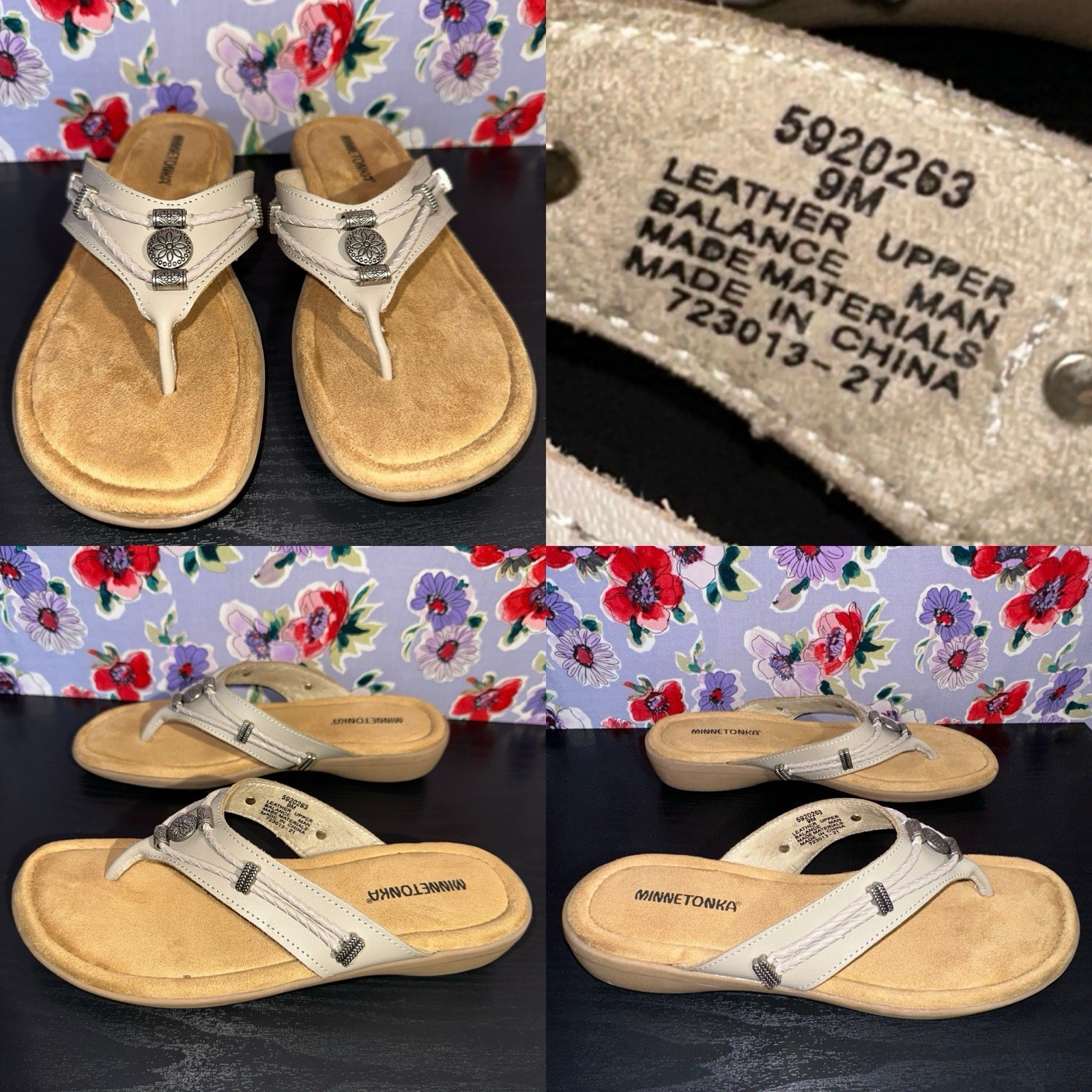 APL Minnetonka 9M Sandali infradito donna Silverthorne 360 tanga Beige