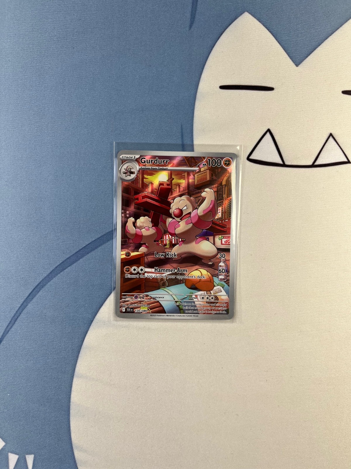 Gurdurr 126/086 SV Black Bolt – Secret Rare Pokémon Card – Near Mint