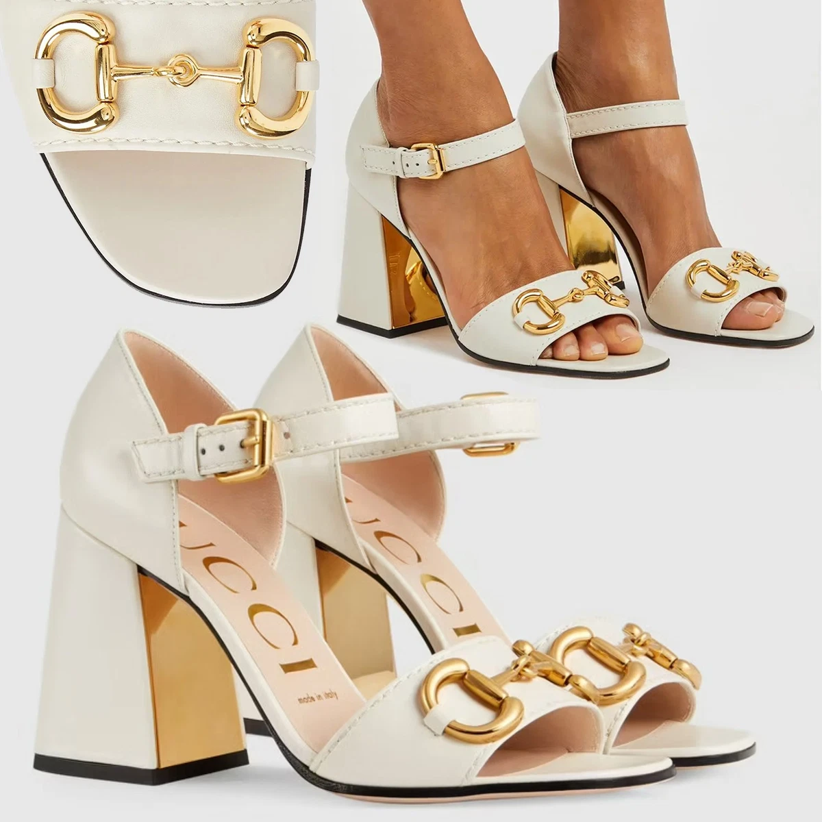 Las mejores ofertas en Sandalias Gucci Dorado para Mujer | eBay