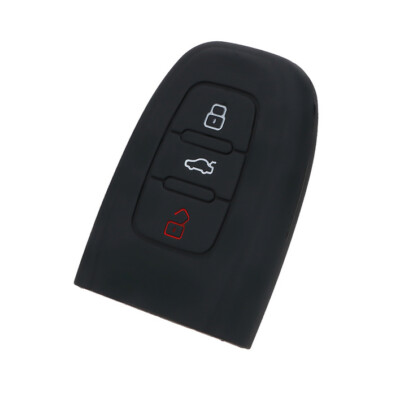 Audi Key Case Silicone Cover Sline A3 A5 Q3 Q5 A6 A4 B6 B7 B8 TT Black
