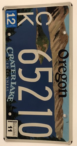 CRATER LAKE NATIONAL PARK license plate volcano Mount Mazama Rim Wizard Island - Picture 4 of 12