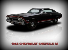 1968 Chevrolet Chevelle Ss Metal Sign Large Size - 12 X 16 - Free Shipping 1968 Chevrolet Chevelle Ss Metal Sign Large Size - 12 X 16 - Free Shipping