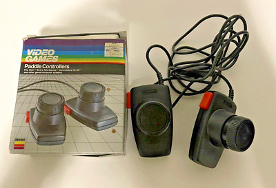 1983 Gemini Atari Commodore Sears Video Game Paddle Controllers 2 Players W Box