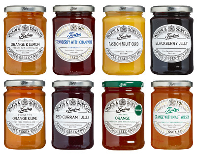 Tiptree Marmelade Quarkglas Zitrone Limette Orange Erdbeere Wilkin & Sons