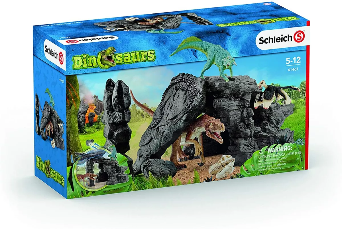 Schleich dino set with cave sales