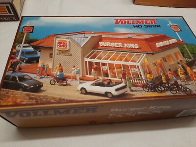 Vollmer H0 3632 Restaurant Burger-King NEU Schnellrestaurant m. Inneneinrichtung