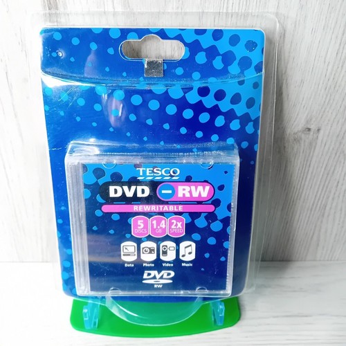 TESCO DVD RW 1.4GB 5 PACK NEW SEALED ! RARE RETRO eBay