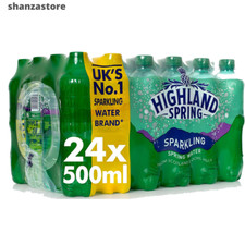 Highland Spring Sparkling Water, 500ml Pack Of 24 | UK Free Dispatch 