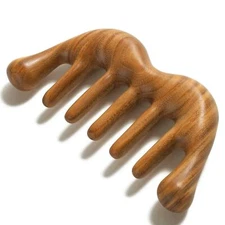 Wooden Scalp Massage Comb Sandalwood Combs for Women Men Scalp Relax Hair Care