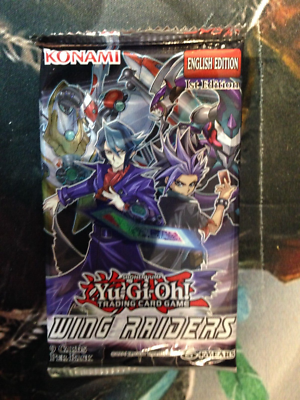 Yugioh "Wing Raiders" 9-Card 1st Edition Sealed Booster Pack X1