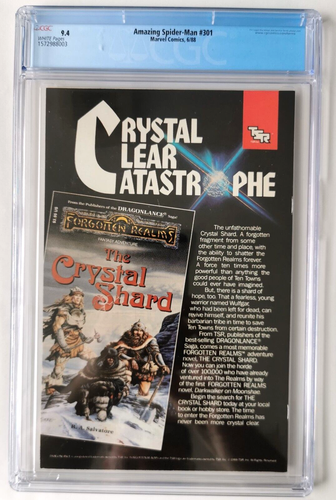 Amazing Spider-Man 301 | CGC 9.4 White pages | Marvel Key Copper Age Comics πβοΈ - Picture 2 of 2