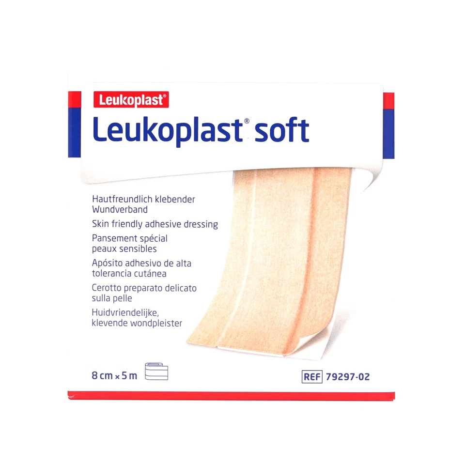 BSN MEDICAL GMBH Leukoplast soft Pflaster 8 cm x 5 m Rolle