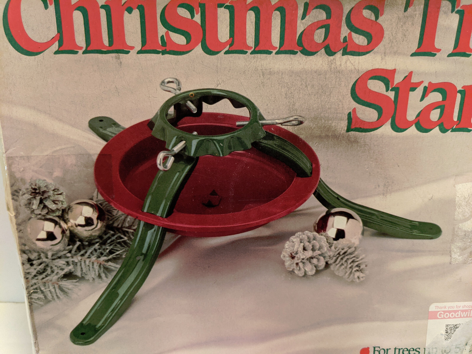 vintage Christmas Tree Stand Model #5119 National Metal Industries Made in USA